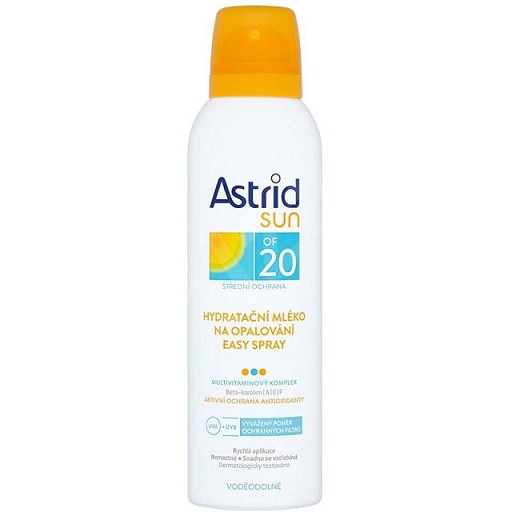 Astrid Sun mléko voděodolné150ml OF20 | Péče o tělo - Opalovací přípravky